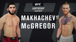 Islam Makhachev vs Conner McGregor Fight Simulation - UFC 4