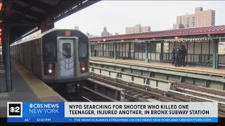 Search for suspect after teens shot at Bronx subway station