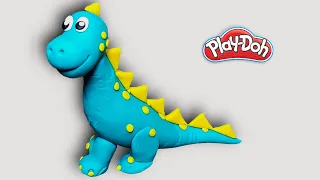 Playdoh Dinosaur/Clay Dinosaur/5 minute craft