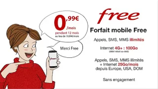 Vente privée Free Mobile : 100 Go pour 0,99 euro par mois