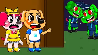 Labrador Cartoon: Zombies INVADE the Earth ..??! Sad story Labrador Animation