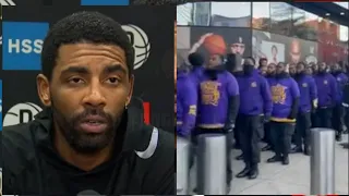 Hebrew Israelites PULLS UP At The Barclays Center To Support Kyrie Irving Return From Suspension