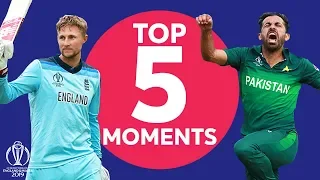Woakes? Buttler? | England vs Pakistan - Top 5 Moments | ICC Cricket World Cup 2019