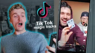 Magician Reacts to CRAZY MAGIC TRICKS on TIKTOK!!