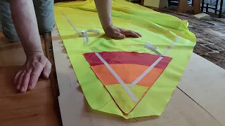 New crab claw sail for IGLA 2.0 proa (RoSSY project)