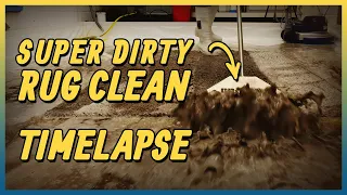 Flooded Muddy Soaked Rug | Time Lapse