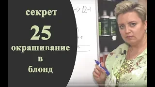 Секреты колориста от Тани Шарк. Секрет № 25. Как решить задачу по окрашиванию в блонд.