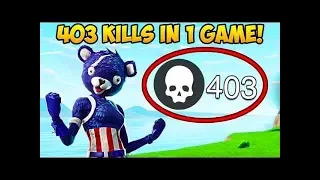 403 KILLS IN 1 GAME NEW WORLD RECORD - Fortnite Funny Fails and WTF Moments! #2 (Daily Moments)