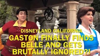 NEW: Gaston Finally Finds Belle and He Gets Brutally IGNORED?! Crazy Meet & Greet-Disneyland #disney