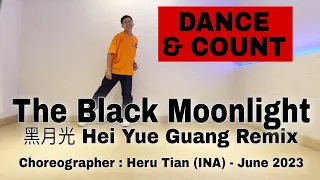 DANCE&COUNT | The Black Moonlight 黑月光 Hei Yue Guang Remix | LINE DANCE | Beginner | HeruTian