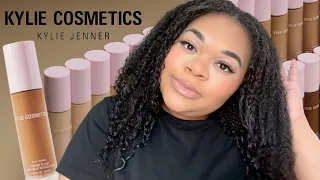 TRYING THE NEW KYLIE COSMETICS POWER PLUSH FOUNDATION BY KYLIE JENNER