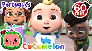 Cocomelon em Português | Cabeça, ombros, joelhos e pés | Compilação de Desenhos Animados