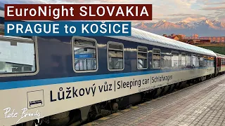 TRIP REPORT | EuroNight sleeper | EN443 Slovakia | Prague to Košice | ČD Night | Deluxe cabin