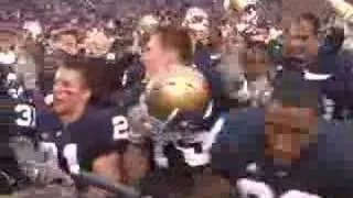 ND vs. UCLA Post game -- from the sidelines