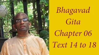 Bhakti Shastri (082) - Bhagavad Gita Chapter 06 Text 14 to 18