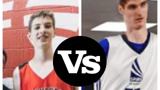 7’1 Foot Tall Oliver Rioux Vs. 7’7 Foot Tall Robert Bobroczky Basketball Highlight Mix