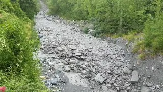 Debris Flow - Lave torrentielle - Le Claret - 6 Août 2018