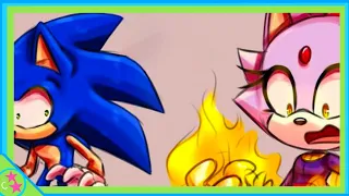 Sonic & Blaze's Freaky Friday ( Sonic The Hedgehog Comic Dub )