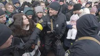 Эвакуацыонный поезд на запад Украины / Evacuation train to the west of Ukraine. Март 2022