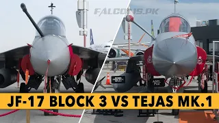 JF-17 Block 3 Vs Tejas MK.1A | Aircraft Comparison in details | Dubai Airshow 2023