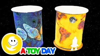 DIY Planets Night Lamp | How to make Simple Night Lamp of recycling materials | 8 planets for kids