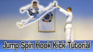 Taekwondo Jump Spin Hook Kick Tutorial | GNT How to