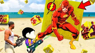 GTA 5 : SHINCHAN & FRANKLIN Opening BIGGEST "SUPER FLASH" LUCKY BOXES in GTA 5! (GTA 5 mods)