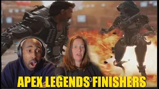 Non Apex Legends Players React To Apex Legends All Finishers