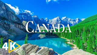 FLYING OVER CANADA (4K UHD) - Calming Music Along With Beautiful Nature Videos - 4K Video Ultra HD