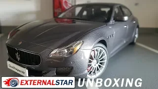 Unboxing of Maserati Quattroporte 1:18 by AUTOart + review