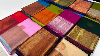 Kanchipuram Pachaiyappas Wedding Pure Pattu Sarees|Gold Silk Buttas New Arrival From Rs.11000