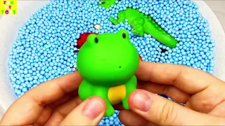 Learn Colors with Zoo Animals and Farm Surprise Toy for Kid Child with Foam Beads 720p