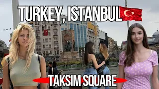 TURKEY🇹🇷ISTANBUL. Walking Tour in The Heart of Istanbu Taksim Square Walking Tour Walk With Me.