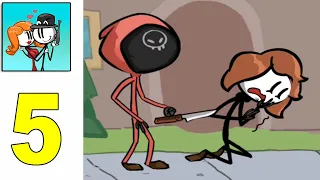 Stickman Escape: Choice Story - All Level 26 to 30 Gameplay Walkthrough Part 5