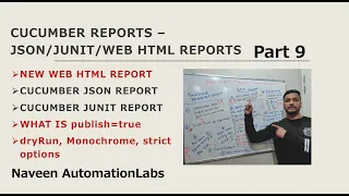 #9 - Generate Different Reports in Cucumber BDD || New Cucumber Web Report(Latest)