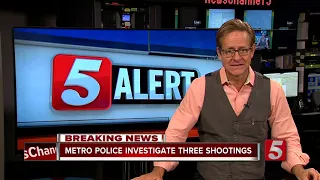 Police investigate three shootings in Nashville