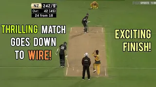 Thrilling Match Goes Down To Wire! | New Zealand V Australia | 2nd ODI 2010 | Exciting Finish