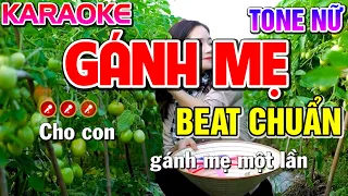 Gánh Mẹ Karaoke Nhạc Sống Tone Nữ ( BEAT CHUẨN ) - Tình Trần Organ