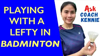 Playing with a left-handed badminton player #badminton