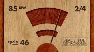 85 BPM 2/4 Wood Metronome HD