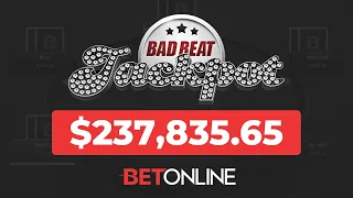 Royal Flush vs Quad Aces at High Stakes Table | $237,835.65 Bad Beat Jackpot Hits | BetOnline Poker