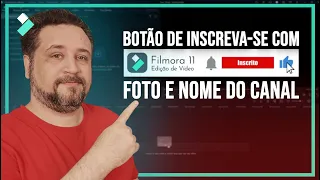 Como criar botão INSCREVA-SE ANIMADO, com FOTO e NOME DO CANAL | Wondershare Filmora