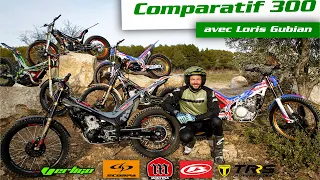 Comparatif Trial 300  BETA - SCORPA - MONTESA - VERTIGO - TRRS