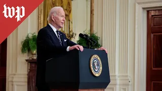 WATCH LIVE | Biden delivers remarks on Russian assault on Ukraine