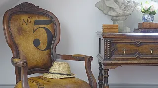 How to paint fabric upholstery with Chalk Paint.