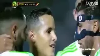 أهداف مباراة  الجزائر و ليسوتو  6 - 0 بتعليق حفيظ الدراجي