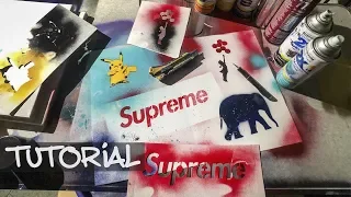 STENCIL ART FOR BEGINNERS - FULL TUTORIAL. Step by Step.