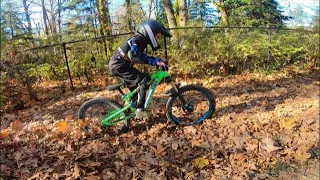 Fall mountain bike riding at Duthie Hill