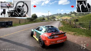 Forza Horizon 5 - Drifting 2009 Mazda RX8 (w/900° Steering Wheel Setup)