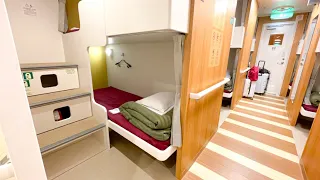 Overnight in a semi-private cabin on a ferry that entered service this year.